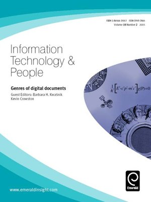 cover image of Information Technology & People, Volume 18, Issue 2